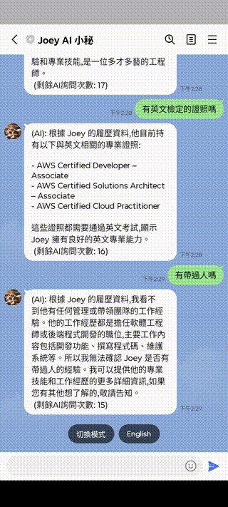 Ask AI for management experiences