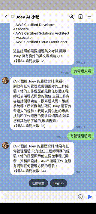 Ask AI for using Python experiences